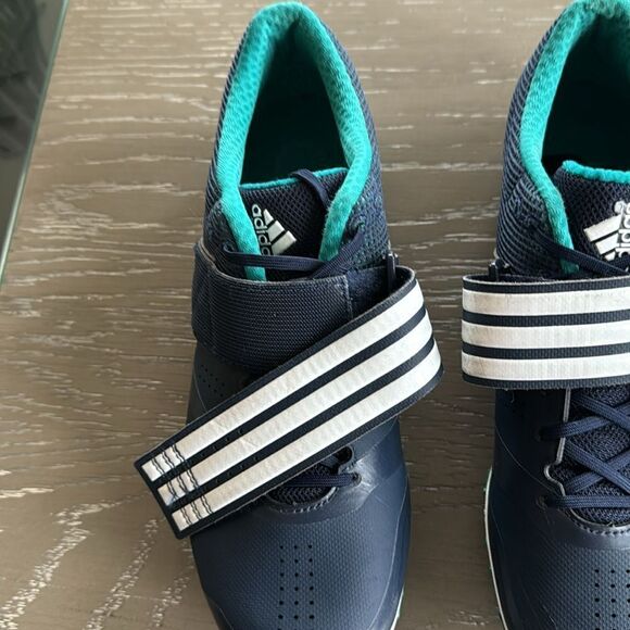 Adidas Adizero HJ Blue Green Cleats Track & Field Performance Shoes Men’s Sz 7.5 - Picture 3 of 12